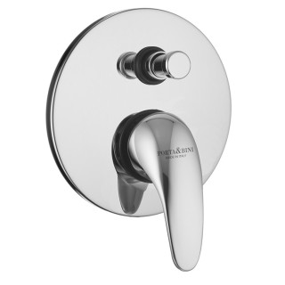 PORTA & BINI - ITALY Monocomando doccia incasso con deviatore finitura colorato bianco