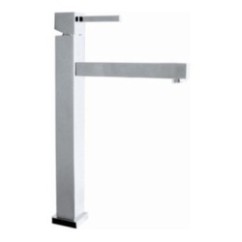 QUARZO monocomando lavabo prolungato con scarico a pressione finitura cromo