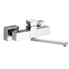 SKYLINE monocomando lavello a muro finitura cromo