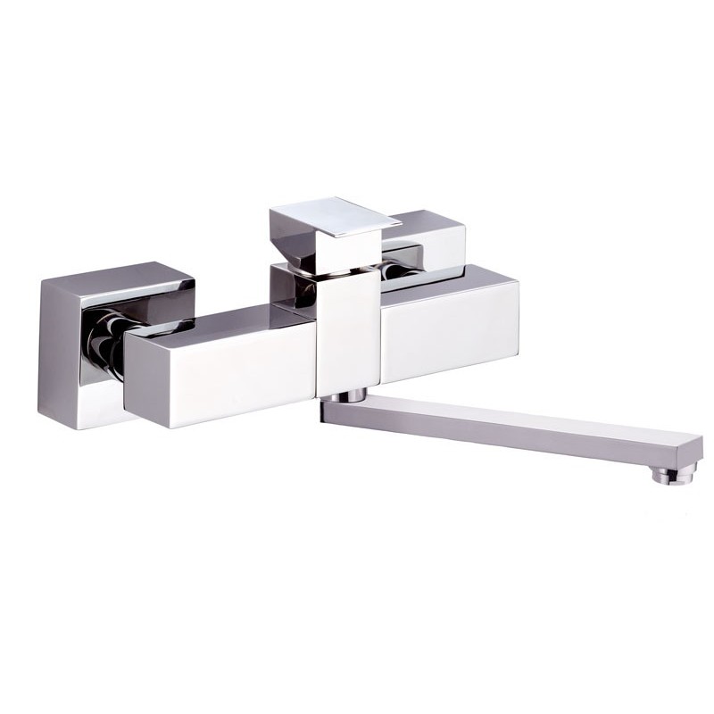 SKYLINE monocomando lavello a muro finitura cromo