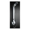 IDEA INOX pannello doccia in acciaio inox e abs con miscelatore termostatico finitura satinato