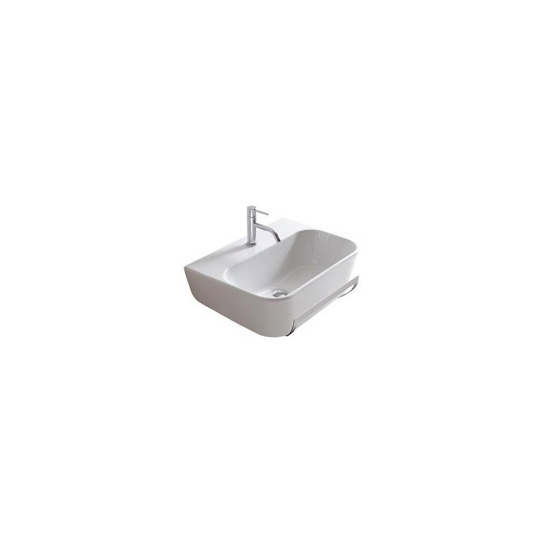 MEG11 lavabo sospeso cm 65x44  monoforo