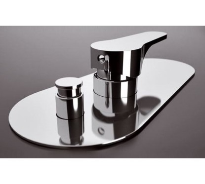 OMEGA miscelatore doccia incasso con deviatore finitura cromo