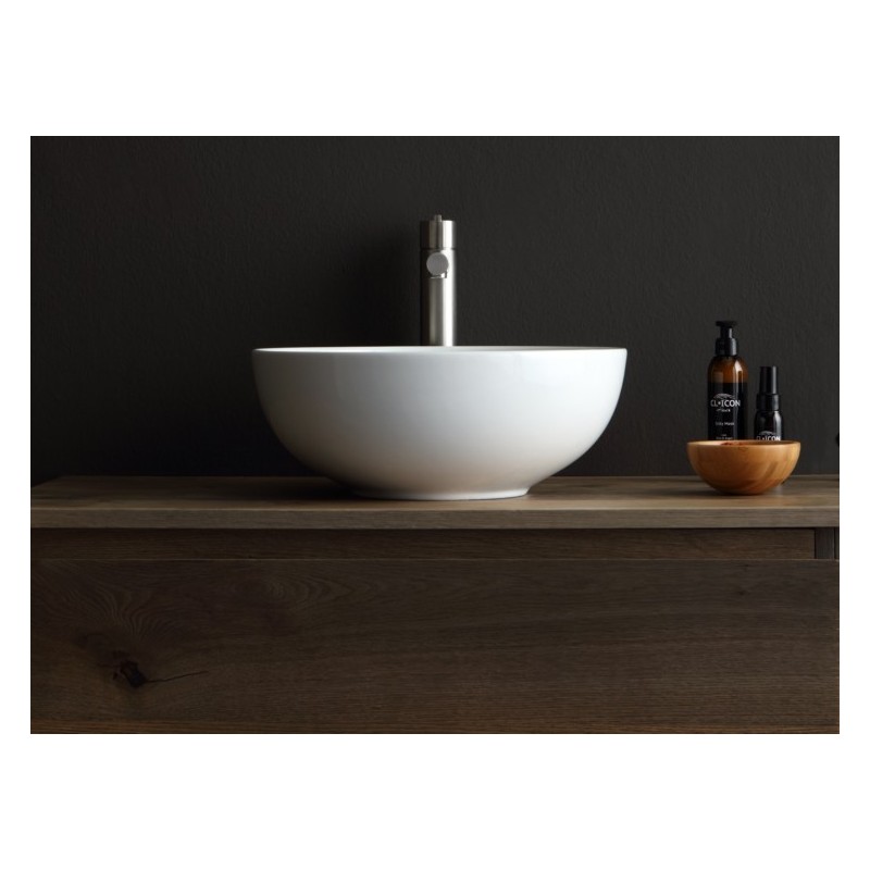 SKY lavabo d'appoggio finitura bianco lucido