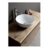 SKY lavabo d'appoggio finitura bianco lucido