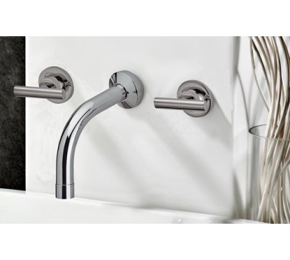 TILLY Batteria lavabo da incasso finitura cromo