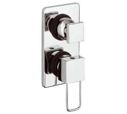 QUADRA rubinetto monocomando doccia  incasso con deviatore finitura cromo