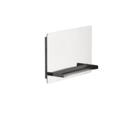 Cascata a parete in acciaio inox lucido completa di scatola