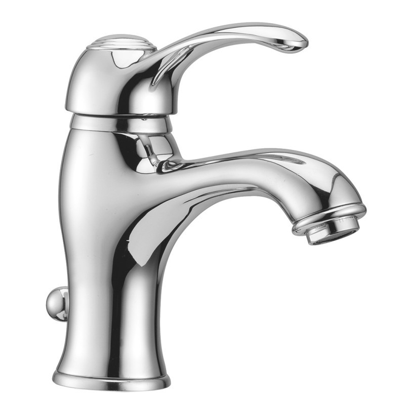 ROYAL Monocomando lavabo con scarico automatico finitura cromo oro