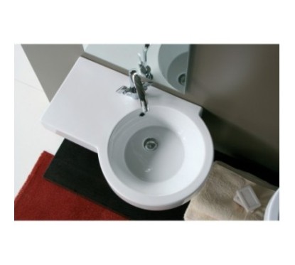 TUTTO-EVO lavabo sospeso 75 dx