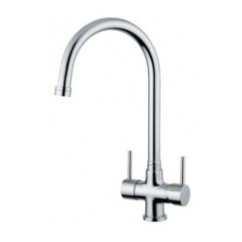 IDEALAQUA Miscelatore da cucina per trattamento acque, con acque separate finitura cromo