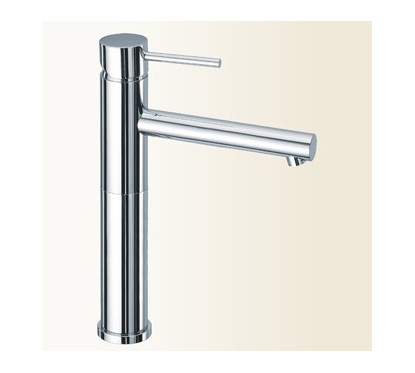 SIMPLY Miscelatore lavabo con prolunga 70 mm e bocca lunga finitura nickel spazzolato