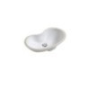 SAGOMATO lavabo sottopiano finitura bianco lucido