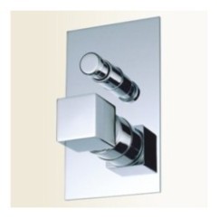 RUBIK miscelatore monocomando doccia incasso con deviatore finitura nickel spazzolato