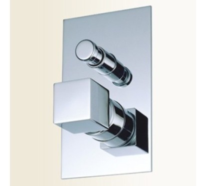 RUBIK miscelatore monocomando doccia incasso con deviatore finitura nickel spazzolato