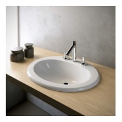 STANDARD Lavabo incasso soprapiano monoforo
