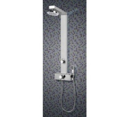 GEMMA PLUS pannello doccia con miscelatore termostatico finitura satinato