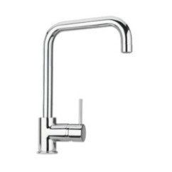 VENMIX20 miscelatore monocomando con canna tubo ad U finitura microultragranit bianco opale