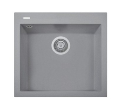 ONE 56.10 Lavandino cucina ad una vasca finitura ultrametal 41 alluminio