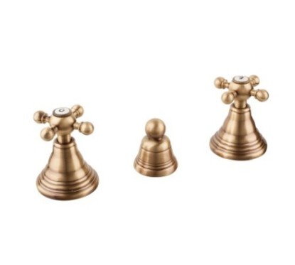 OLD FASHION Combinazione bidet con scarico finitura ottone lucido