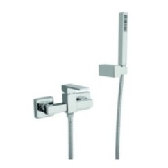 MANHATTAN gruppo doccia esterno con duplex finitura brushed nickel