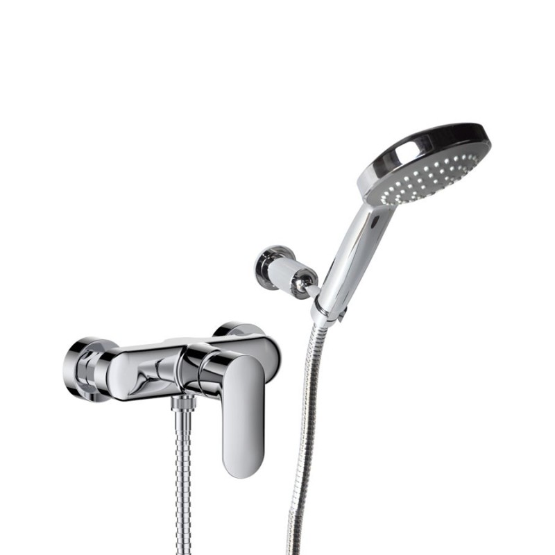 VICTOR gruppo doccia esterno con duplex finitura cromo