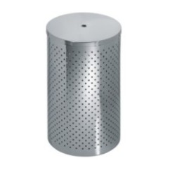 FANTASIA cesto portabiancheria in acciaio inox diam 30 h 55cm
