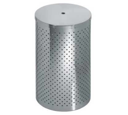FANTASIA cesto portabiancheria in acciaio inox diam 30 h 55cm