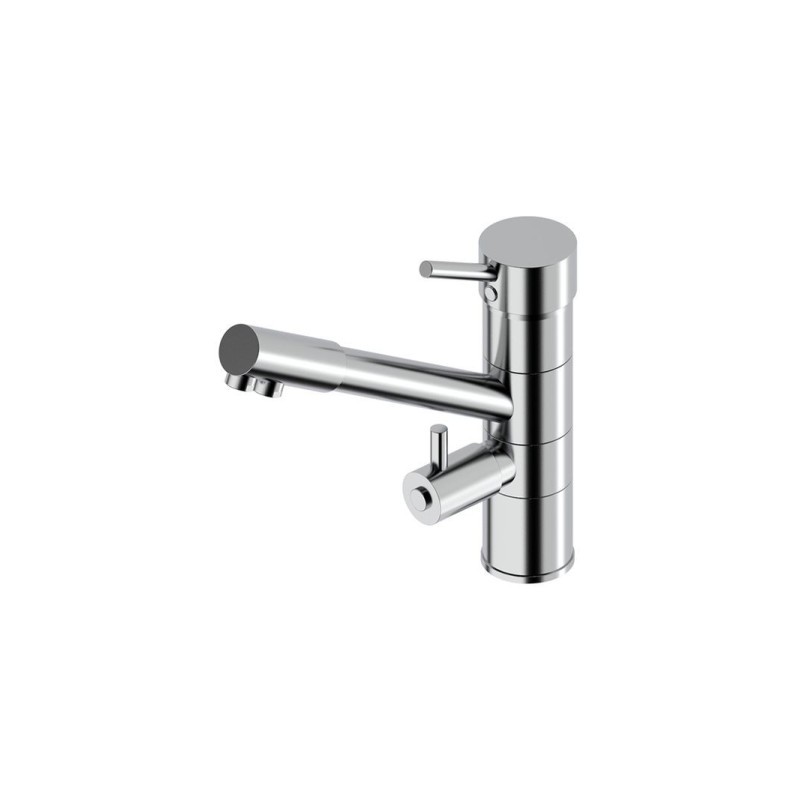 IDEALAQUA rubinetto cucina a 3 vie separate finitura cromo