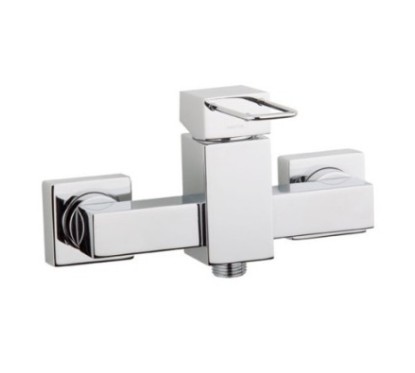 QUADRA rubinetto monocomando doccia esterno con kit finitura cromo