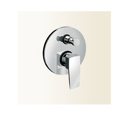 H2Q miscelatore monocomando doccia/vasca incasso con deviatore finitura nickel spazzolato