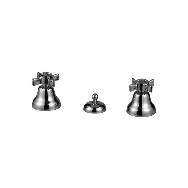 BIJOU batteria bidet 3 fori con scarico 1 pollice 1/4 finitura cromo