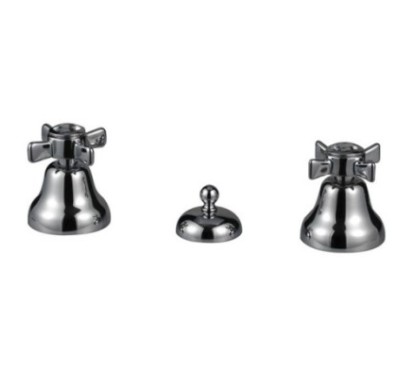 BIJOU batteria bidet 3 fori con scarico 1 pollice 1/4 finitura cromo