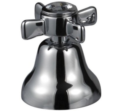 BIJOU rubinetto d'arresto 1/2pollice finitura cromo