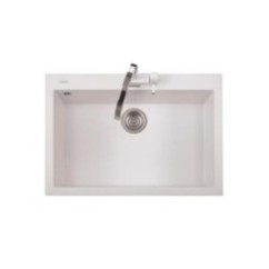 ONE 76.10 Lavandino cucina ad una vasca finitura micro ultragranit 90 bianco opale