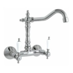 IRIS gruppo lavello canna alta finitura cromo