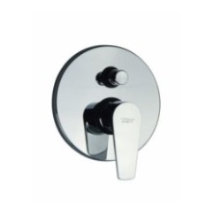 LINE monocomando doccia incasso con deviatore finitura cromo