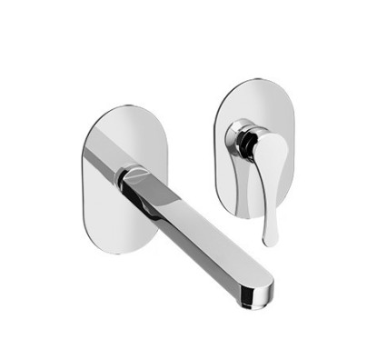 JODY Miscelatore per lavabo da incasso interasse fisso finitura nero mat