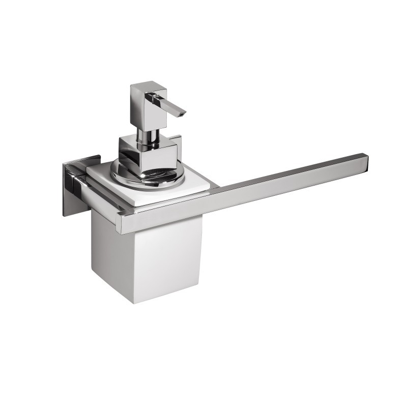 DIVA porta dosatore e porta salvietta bianco