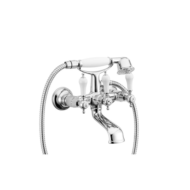 ARTEX Gruppo vasca con duplex e flessibile doppia aggraffatura finitura cromo