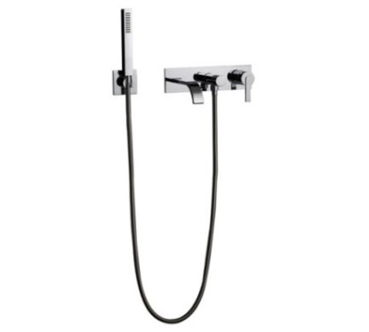 FILO set vasca incasso con deviatore a pulsante flex e doccetta finitura cromo