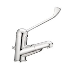 COMMUNITY COMFORT Monocomando lavabo con doccetta estraibile e leva clinica finitura cromo