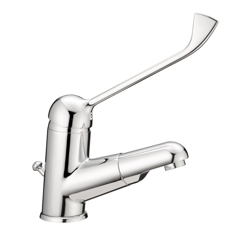 COMMUNITY COMFORT Monocomando lavabo con doccetta estraibile e leva clinica finitura cromo