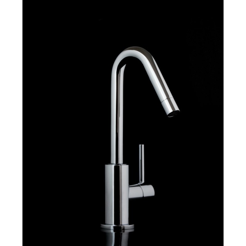 MICRON monocomando lavabo leva laterale senza scarico finitura cromo