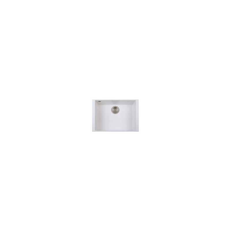 ONE 60.10ST Lavandino cucina ad una vasca finitura micro ultragranit 58 bianco latte