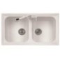 ATLANTIC 86.20 Lavello cucina a due vasche finitura ultrametal 41 alluminio
