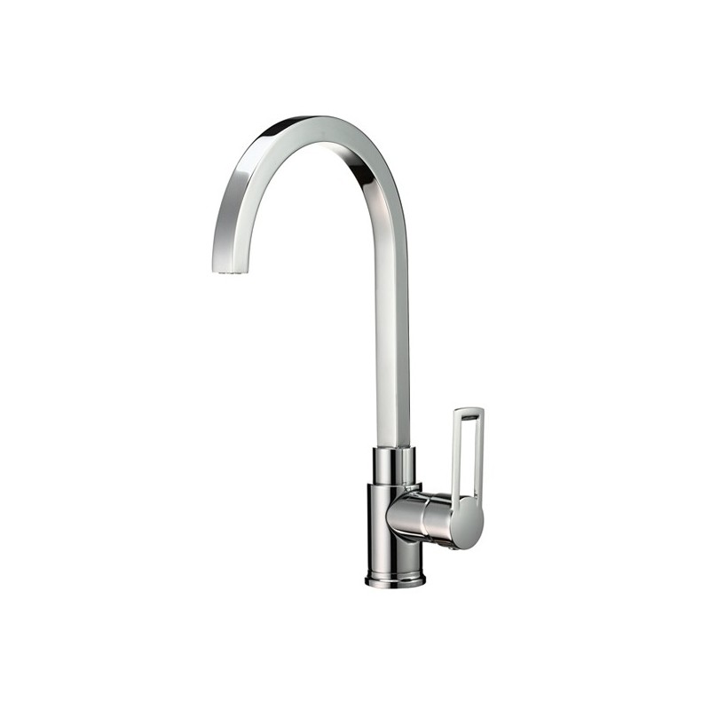 SHARK miscelatore lavello orizzontale con bocca a P diam.18 cromo