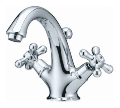 MAYA monoblocco lavabo con scarico finitura cromo