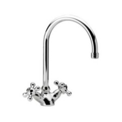 REVIVAL Monoforo lavello con bocca girevole finitura cromo