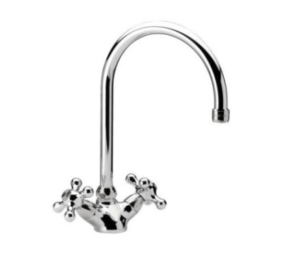 REVIVAL Monoforo lavello con bocca girevole finitura cromo